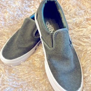 Vans Suede Embossed Slip On Green